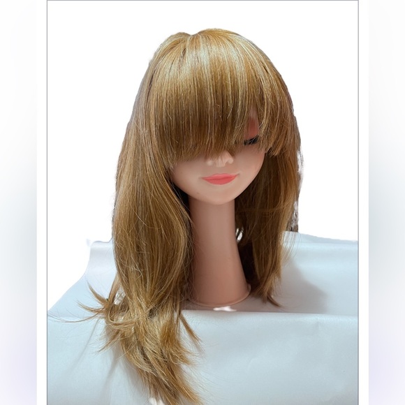 LUXHAIR Stylish Brown Blonde Highlights Hair Wig - Picture 4 of 8